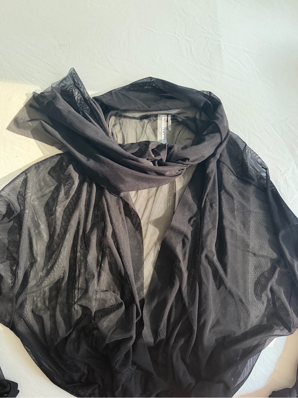 Norma Kamali super oversized boyfriend blouse  bodysuit